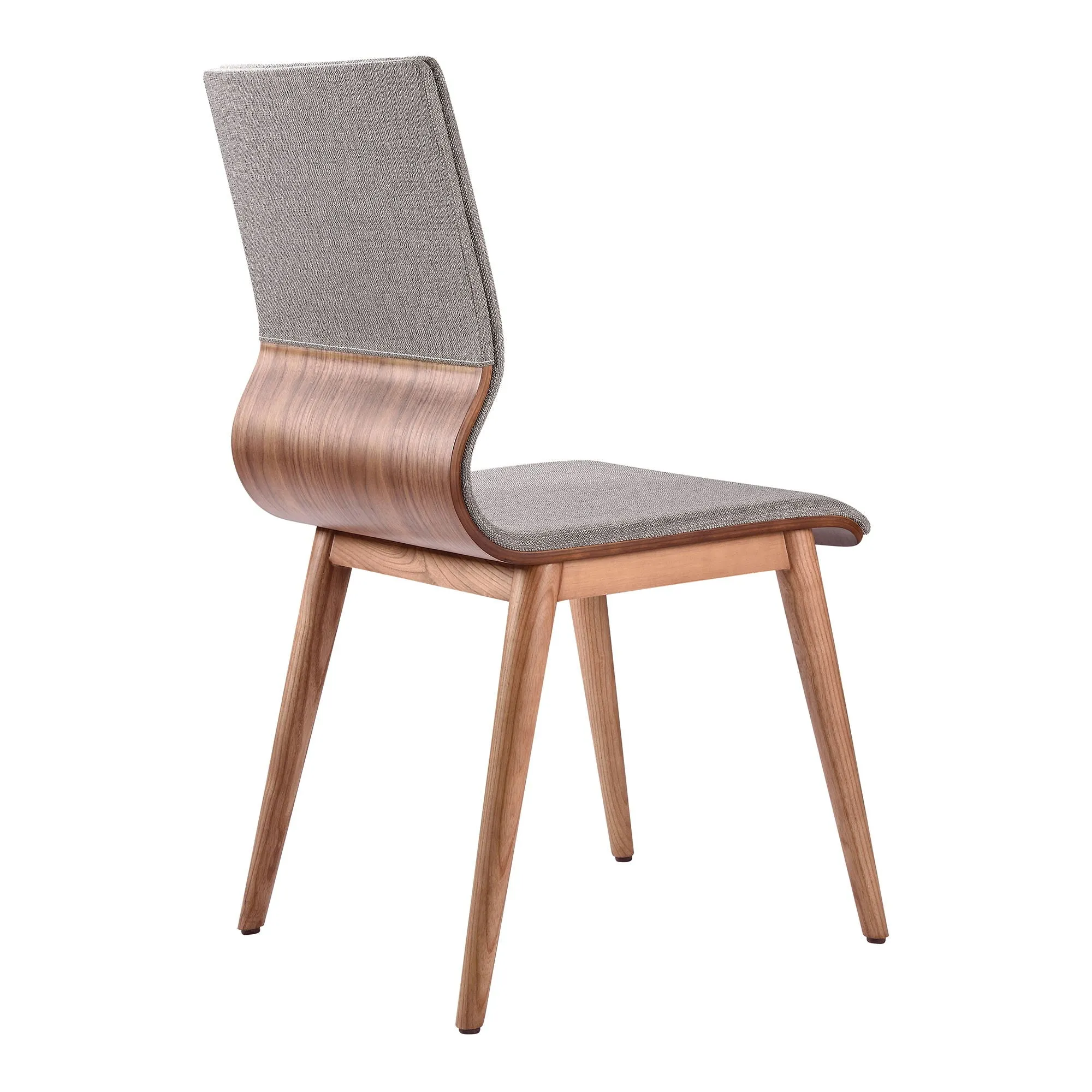 Robin - Mid-Century Dining Chair (Set of 2) - Walnut / Gray