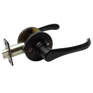 Rochester Passage Door Lever, Matte Black