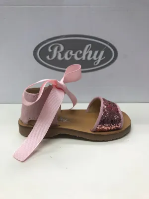 Rochy Girls Pink Glitter Sandals