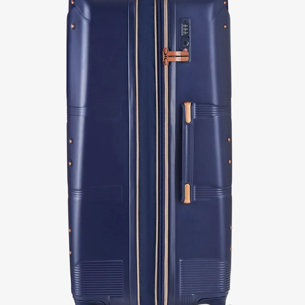 Rock Mayfair 3 Piece Hardsided Exp Luggage - Navy