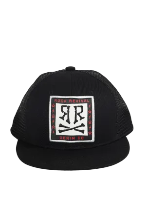 Rock Revival Men's Logo Snapback Black Cap