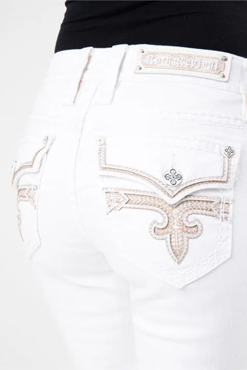 Rock Revival RAANAN White Skinny Jean