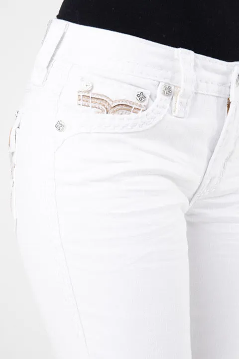 Rock Revival RAANAN White Skinny Jean