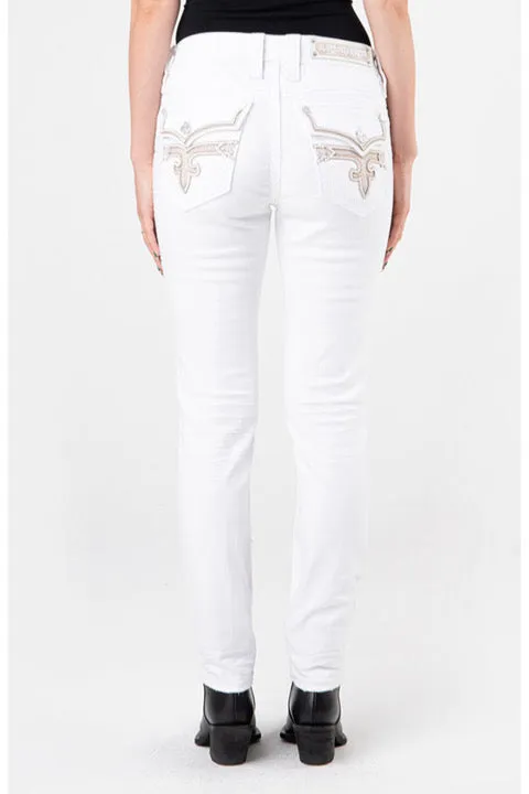 Rock Revival RAANAN White Skinny Jean