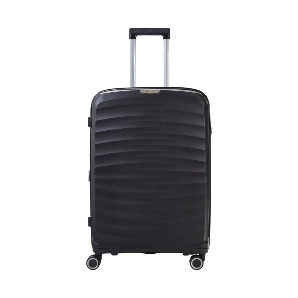 Rock Sunwave 66cm Medium Expander Hardsided Luggage - Black