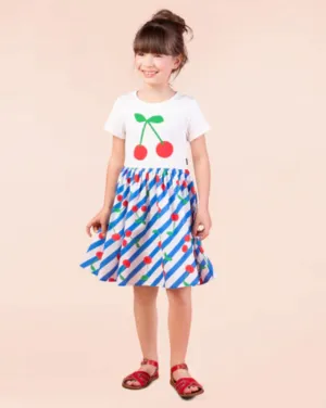 Rock Your Baby Cherry Stripes T Shirt Dress