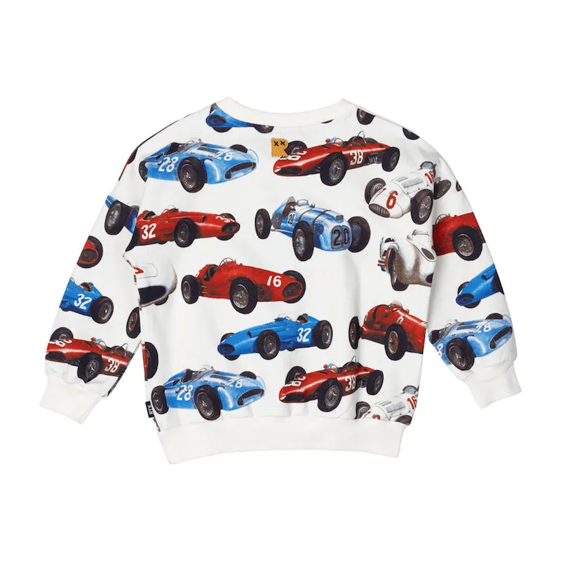 Rock Your Kid Vintage Racing Cars Sweatshirt