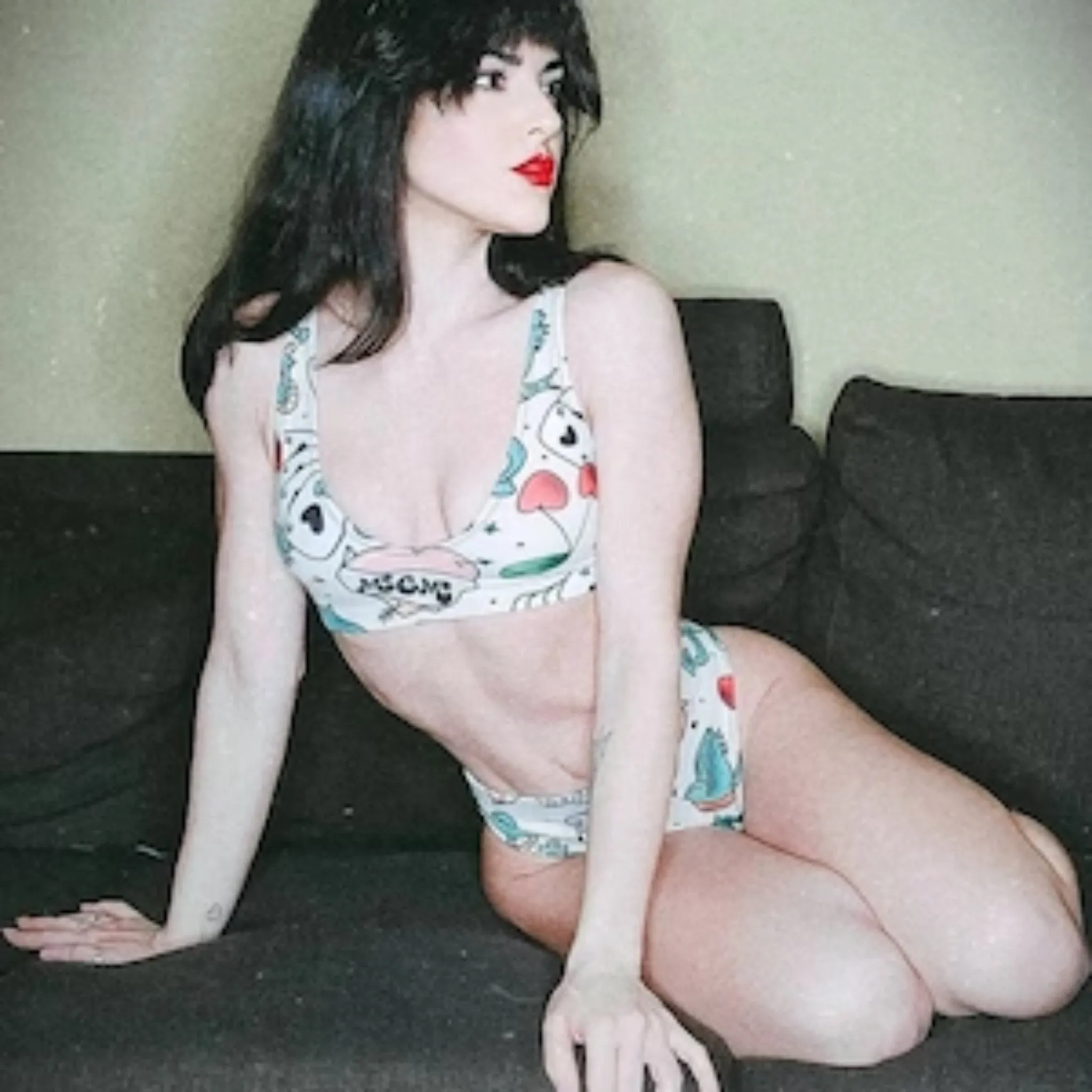 Rockabilly Recycled high-waisted bikini