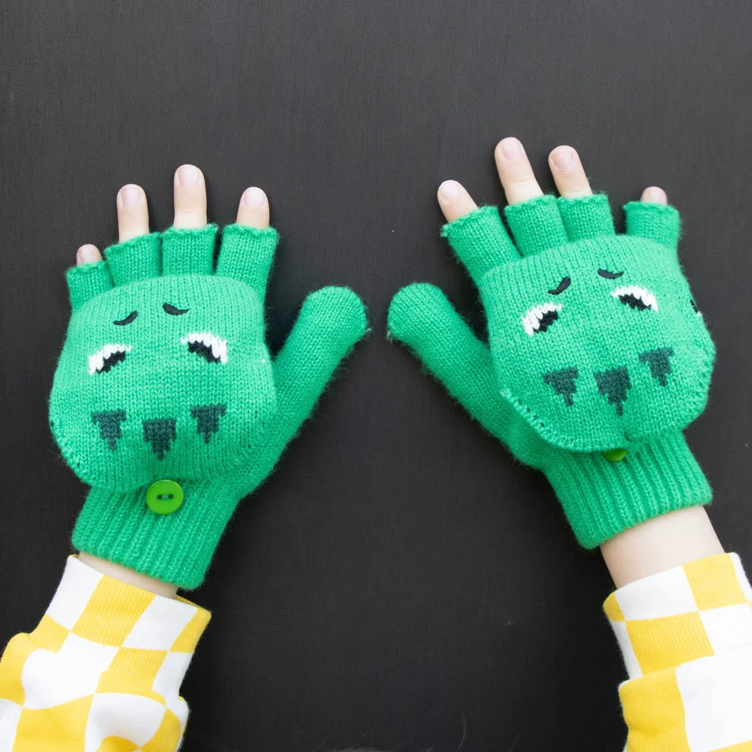 Rockahula T-Rex Knitted Gloves 7-10 Years