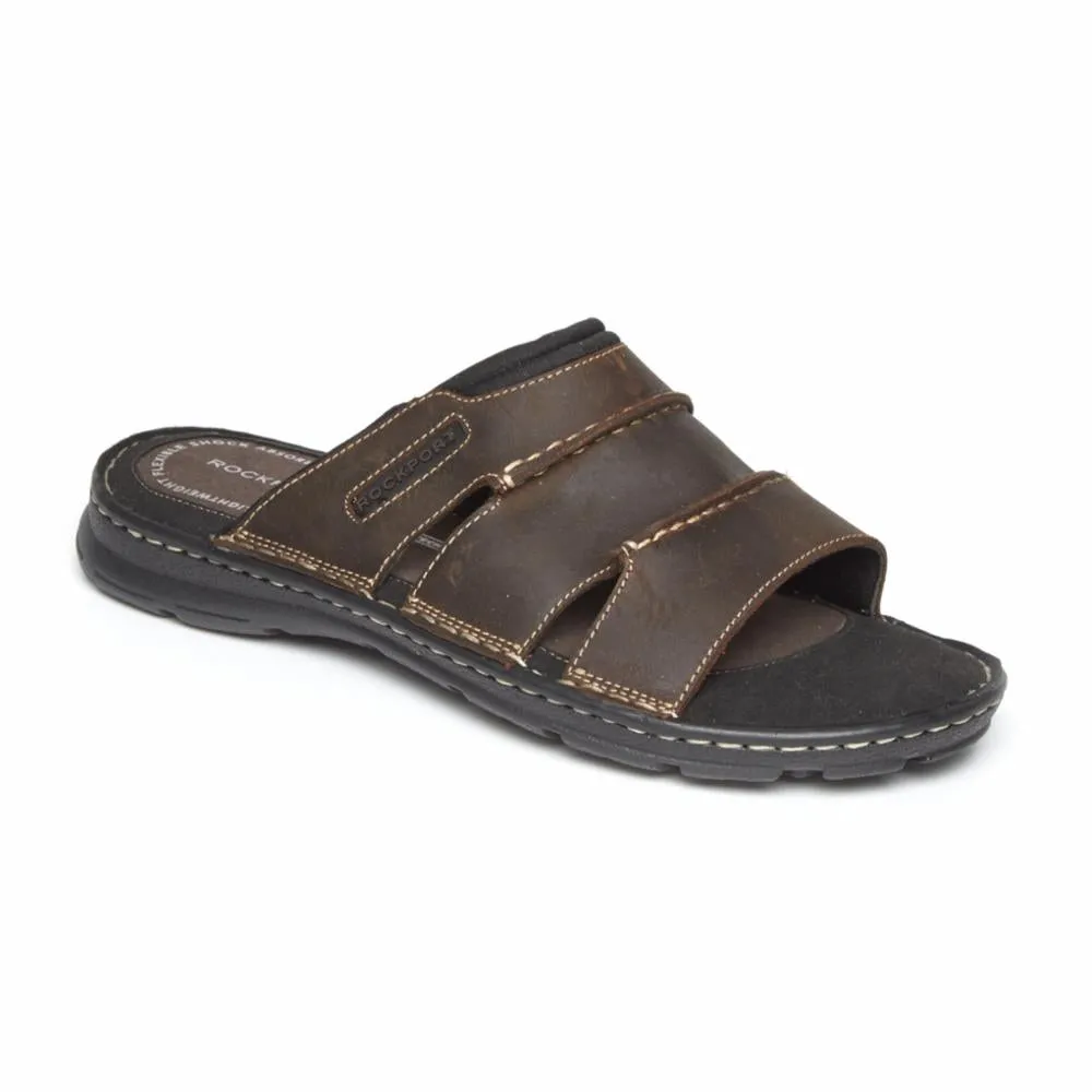 Rockport  Men's Darwyn Slide Brown W