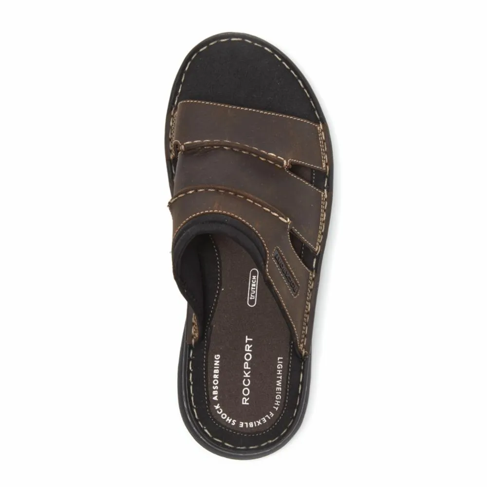 Rockport  Men's Darwyn Slide Brown W