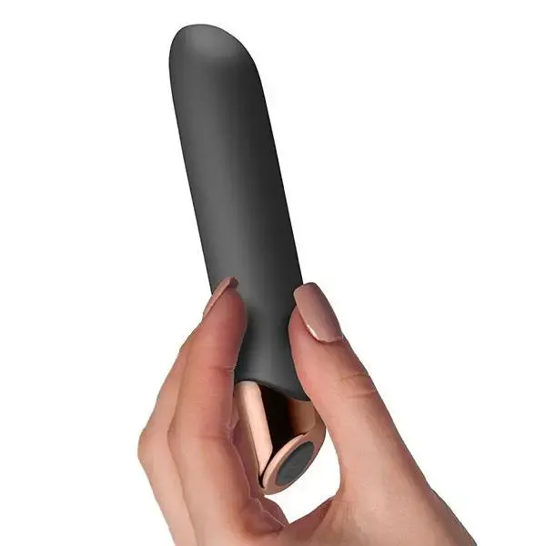 Rocks off Silicone Black Rechargeable Bullet Vibrator