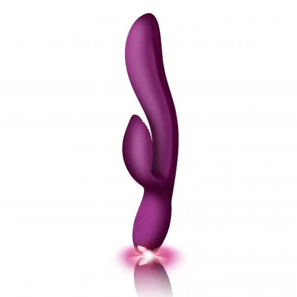 Rocks off Silicone Purple 10-functions Rechargeable Rabbit Vibrator