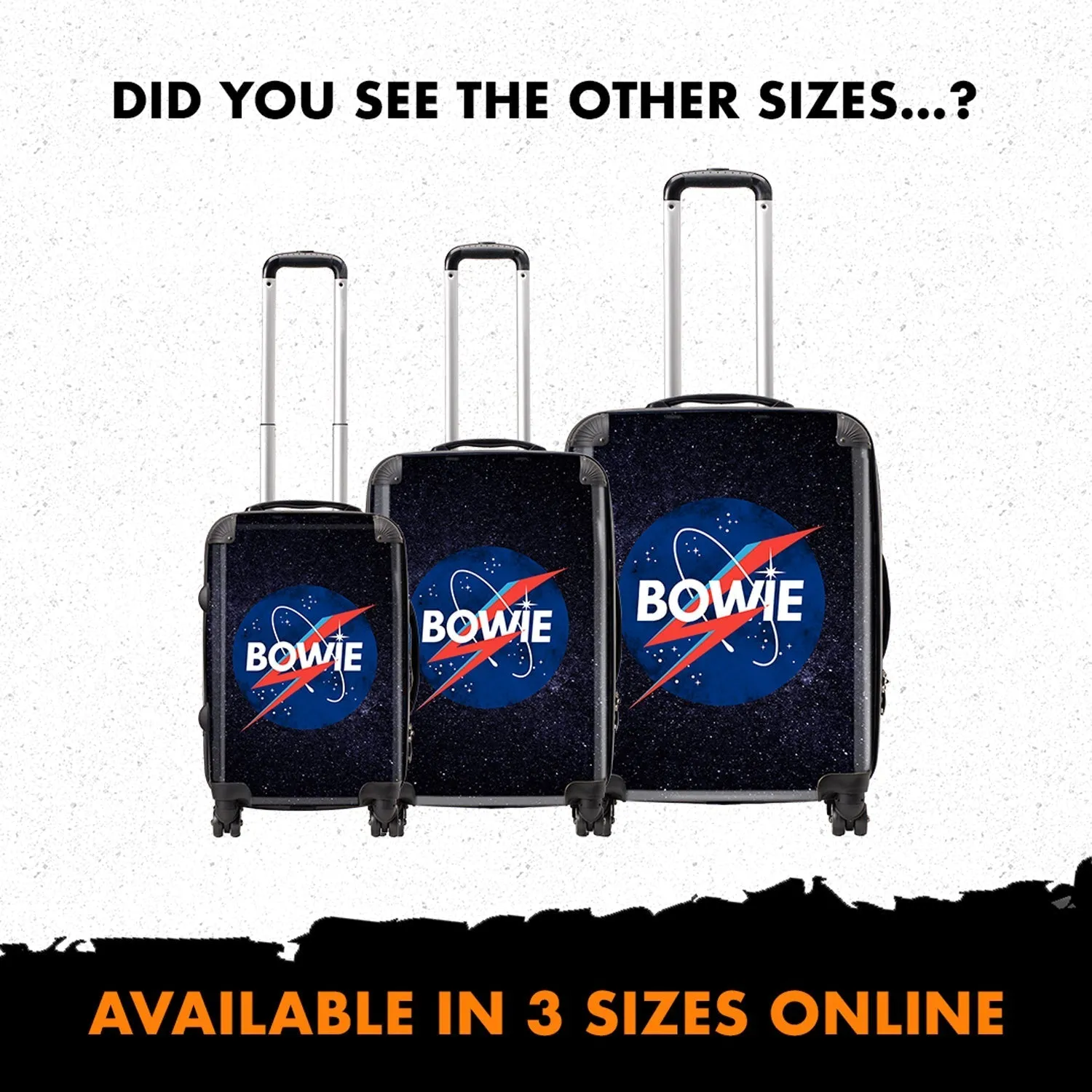 Rocksax David Bowie Travel Backpack - Space Luggage