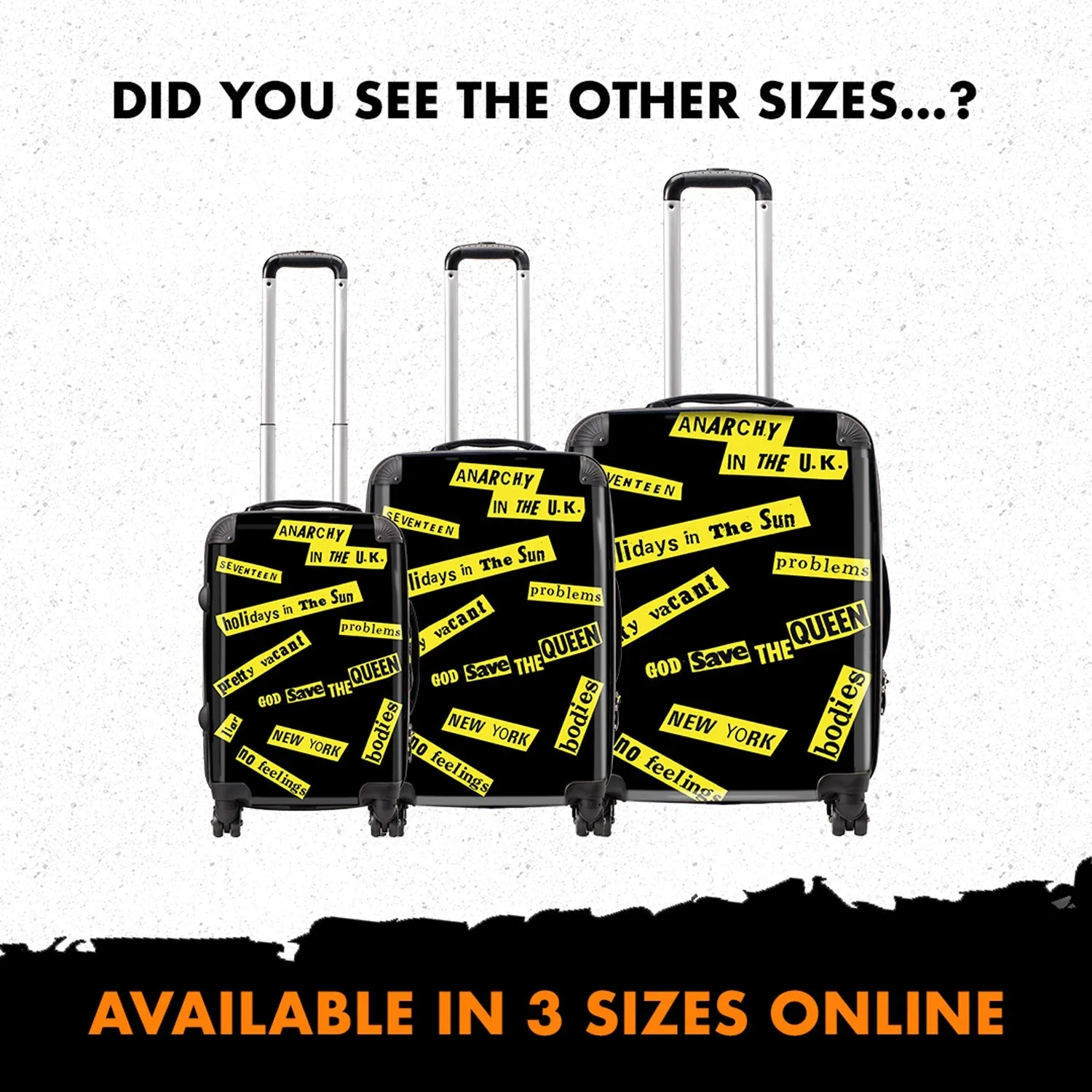 Rocksax Sex Pistols Travel Backpack - Never Mind The Bollocks Luggage