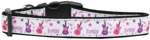 Rockstar Nylon Dog Collar Medium Narrow