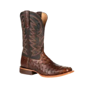 Rocky Boot Durango Men's Premium Exotic Full-Quill Antiqued Saddle Boot