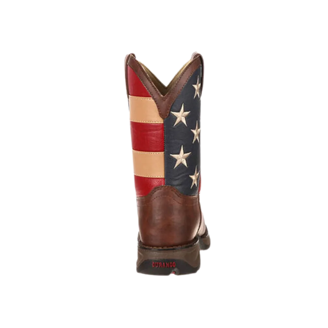 Rocky Lil' Durango Boy's Patriotic Western Flag Boot