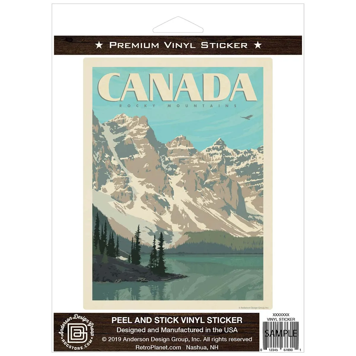 Rocky Mountains Canada Vinyl Sticker