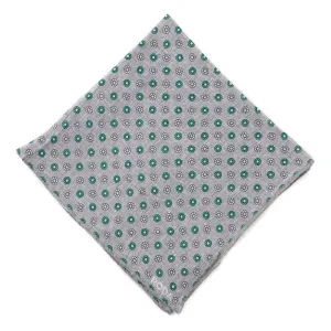 Roda Floral Print Linen Pocket Square