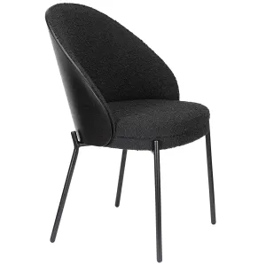 Rodin Black Boucle Chair (2/Set)