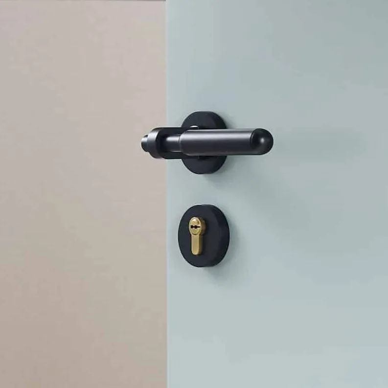 ROL Solid Brass Lever Handle & Lock Set