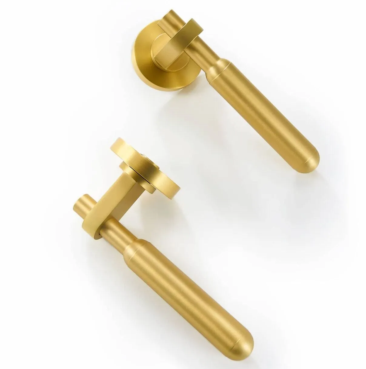 ROL Solid Brass Lever Handle & Lock Set