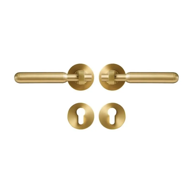 ROL Solid Brass Lever Handle & Lock Set