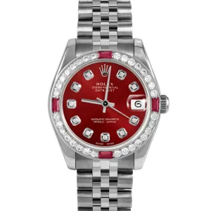 Rolex Datejust 31mm | 178274-RED-DIA-AM-4RBY-JBL