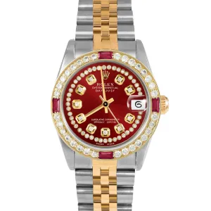 Rolex Datejust 31mm | 68273-RED-STRD-4RBY-JBL