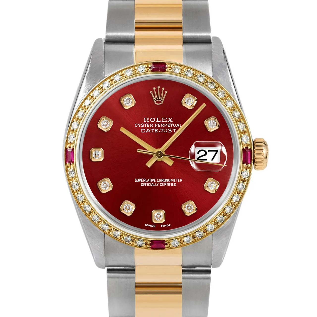 Rolex Datejust 36mm | 16233-RED-DIA-AM-4RBY-OYS