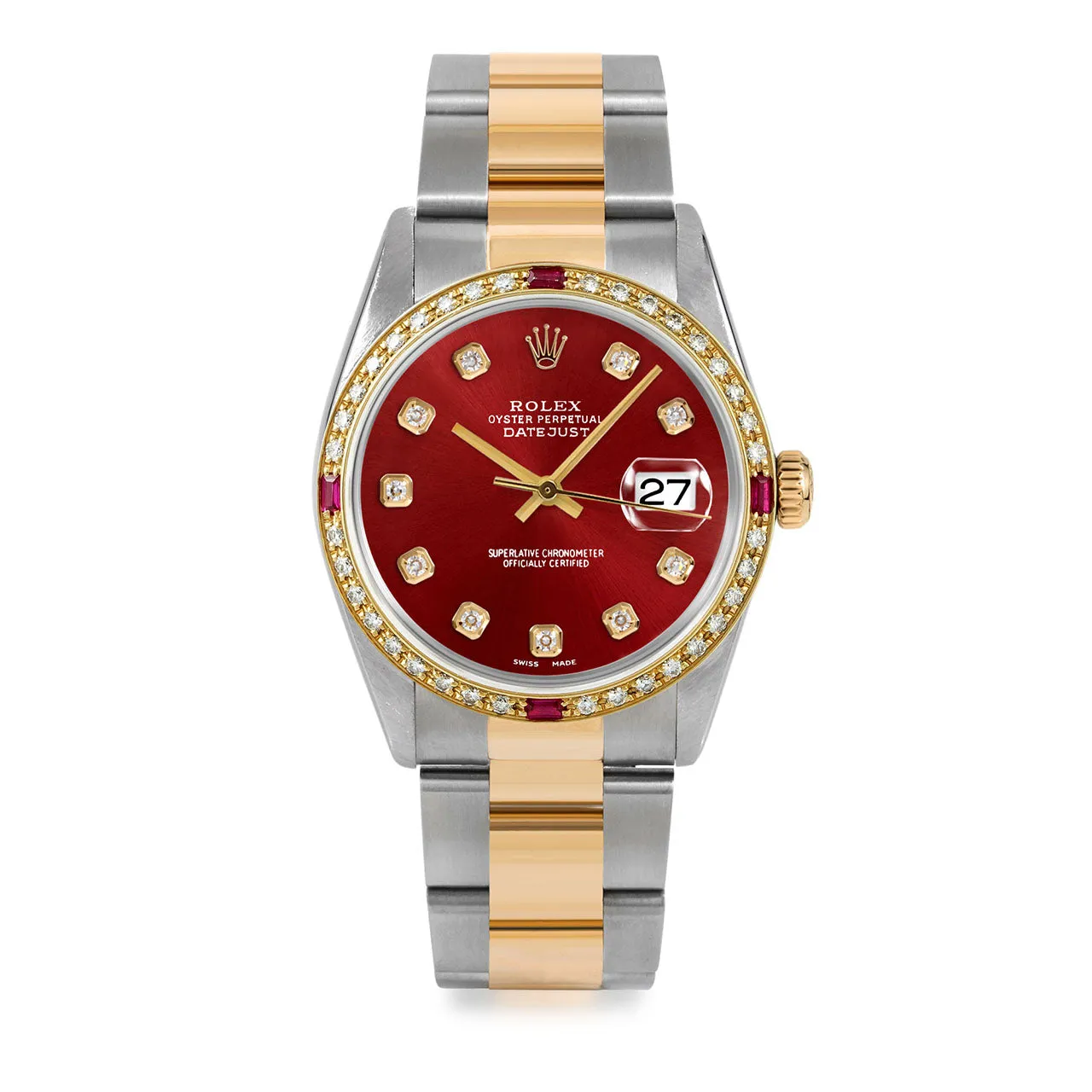 Rolex Datejust 36mm | 16233-RED-DIA-AM-4RBY-OYS