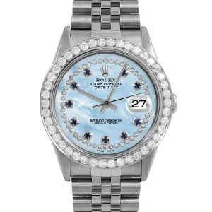 Rolex Datejust 36mm | 16234-LBMOP-STRS-25CT-JBL