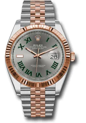 Rolex Steel and Everose Rolesor Datejust 41 "Wimbledon" 126331