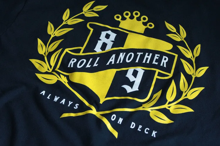 Roll Another Classic T Shirt Navy