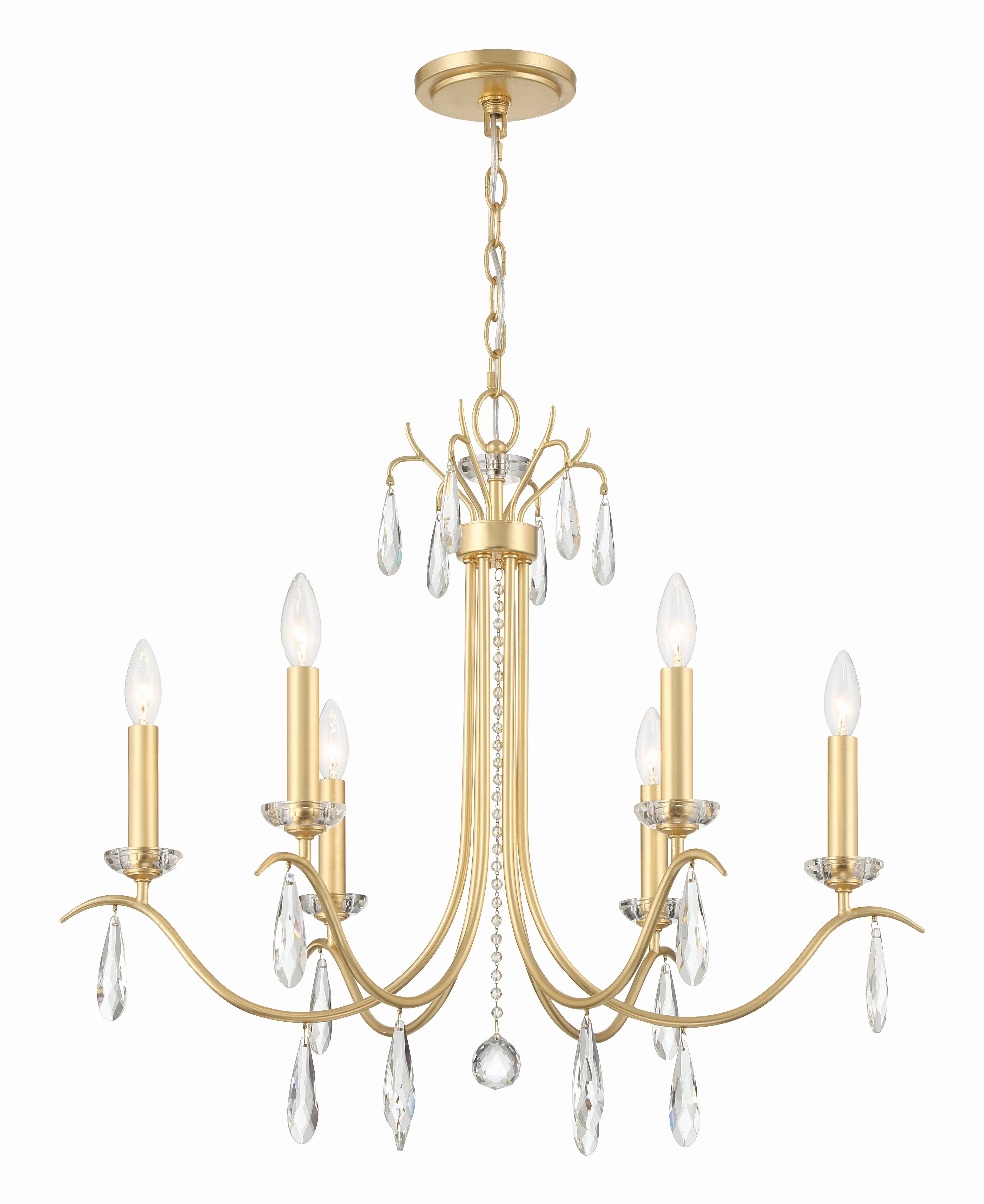 Rollins 6 Light Antique Gold Chandelier - C193-ROL-18816-GA