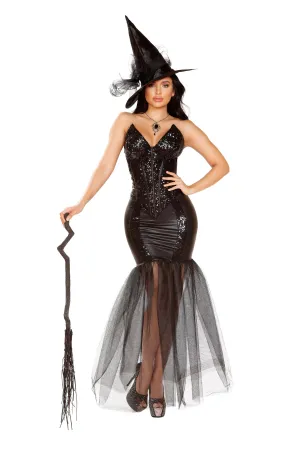 Roma 3pc Witch with An Evil Spell Costume