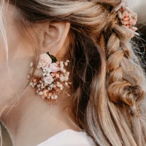 Romantic Blush Pink wedding earrings