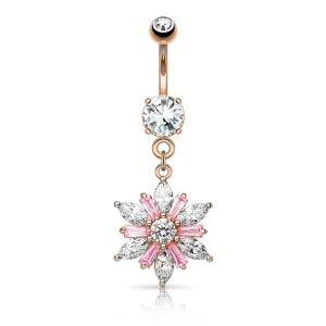 Romeo Belly Ring with Rose Gold Plating