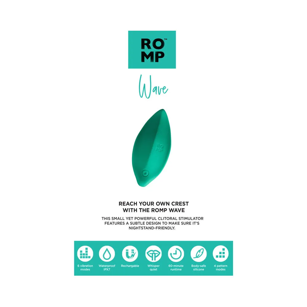 ROMP Wave Rechargeable Silicone Lay-On Vibrator Mint