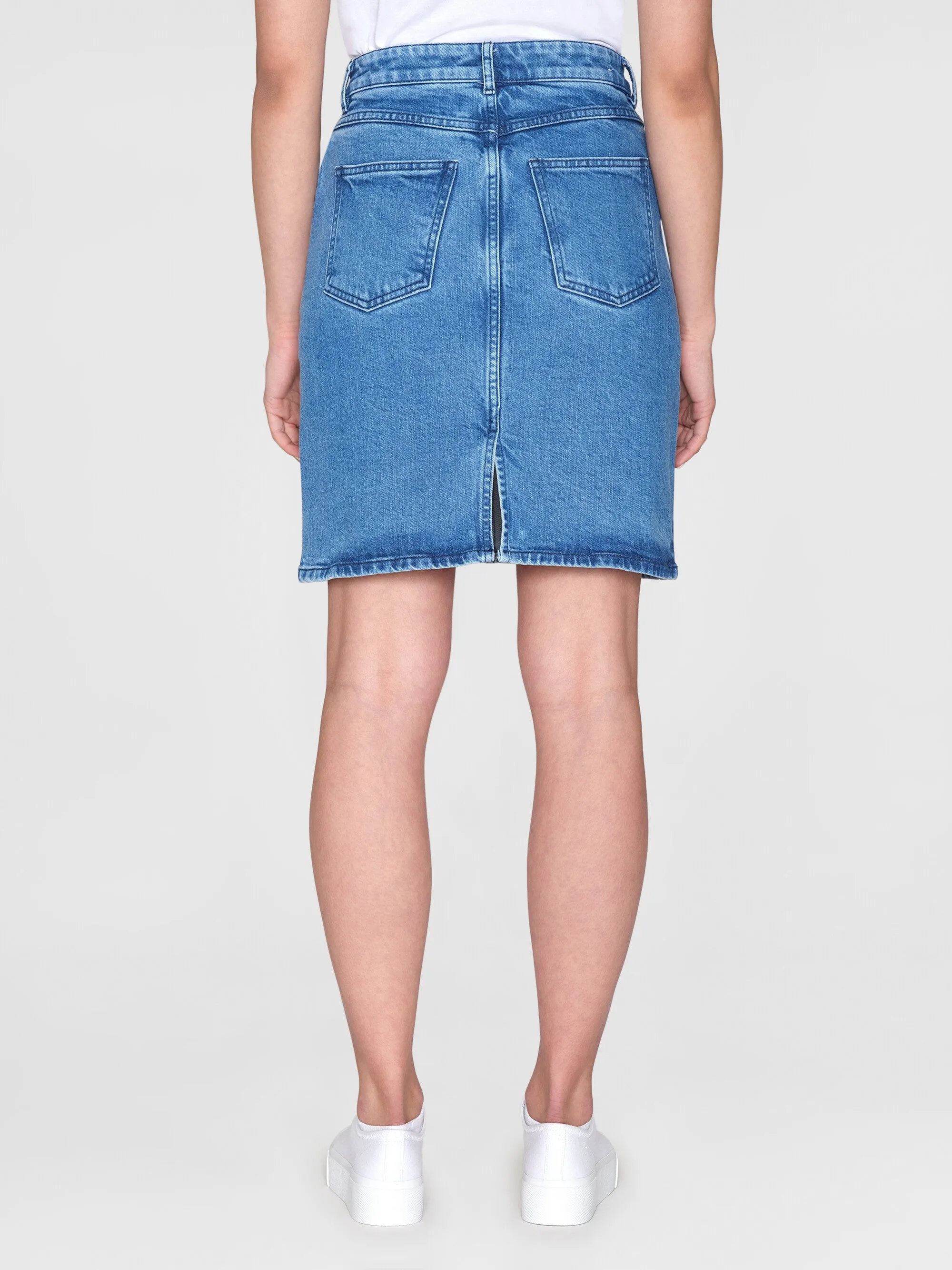 ROMY Light Blue Denim Skirt - Light blue