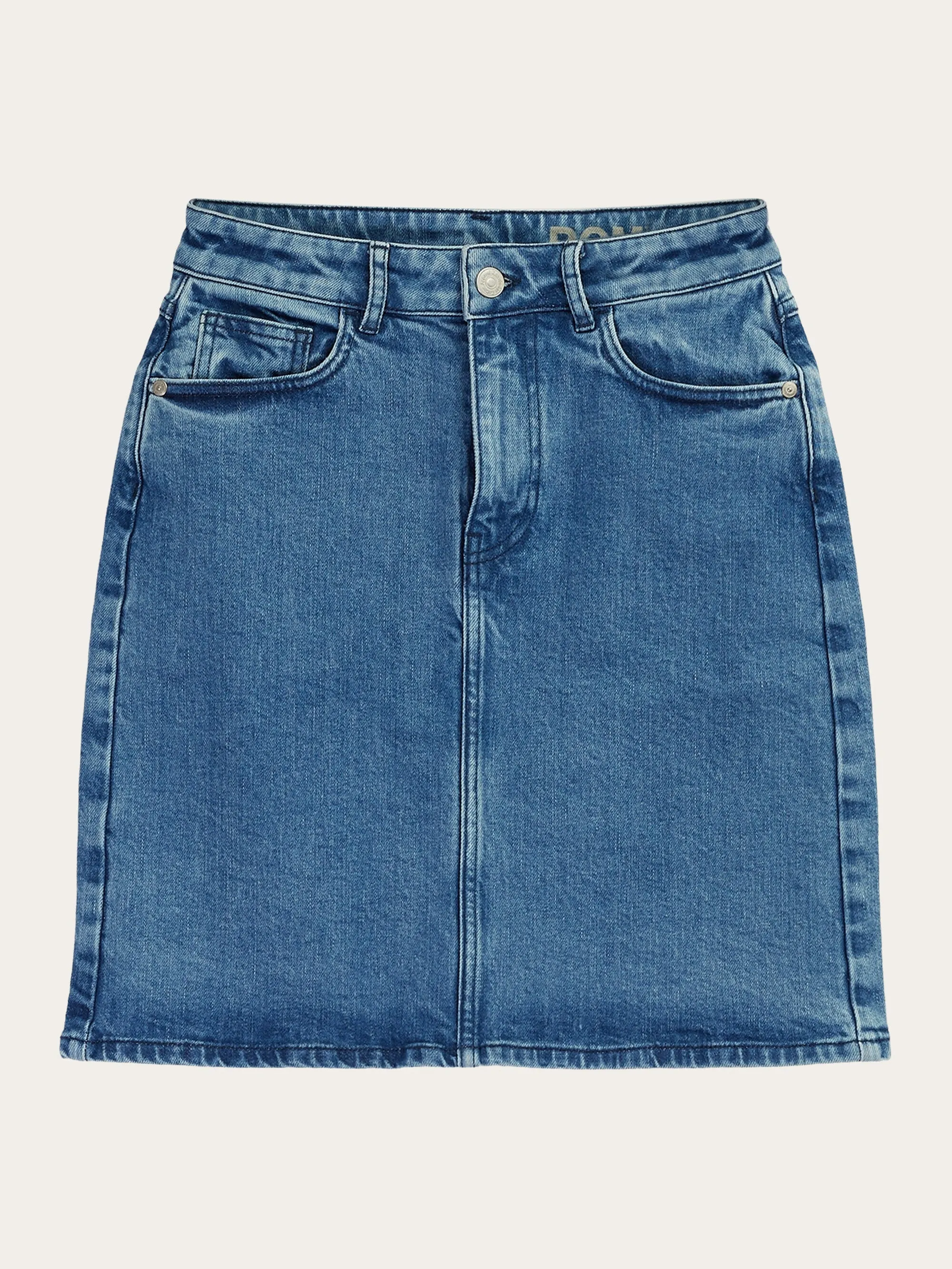 ROMY Light Blue Denim Skirt - Light blue