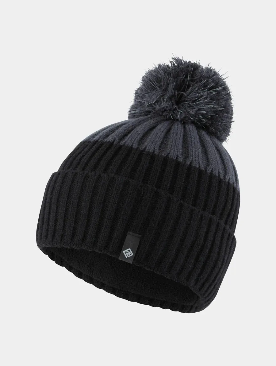 Ron Hill Bobble Hat | Black/Charcoal