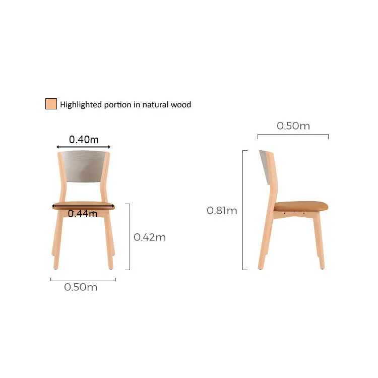 RONAN Rubberwood Dining Chair