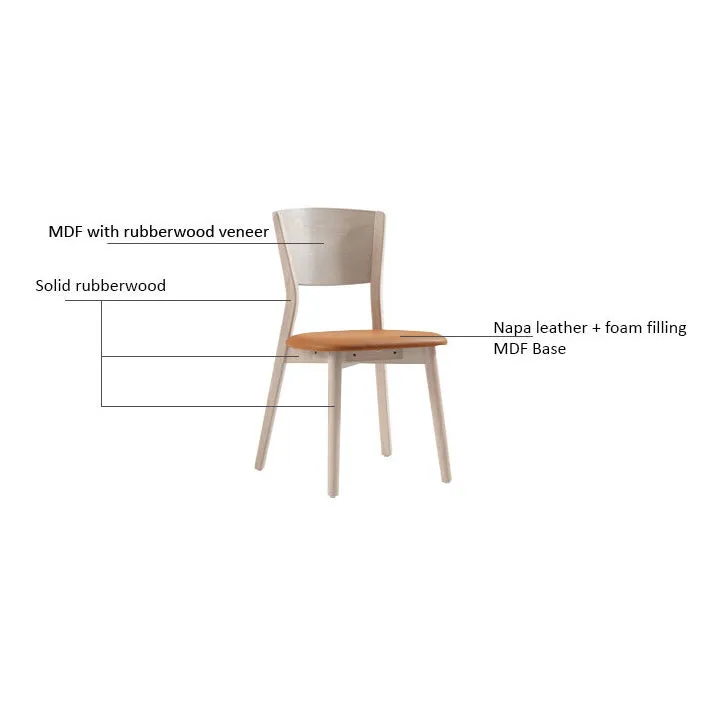 RONAN Rubberwood Dining Chair