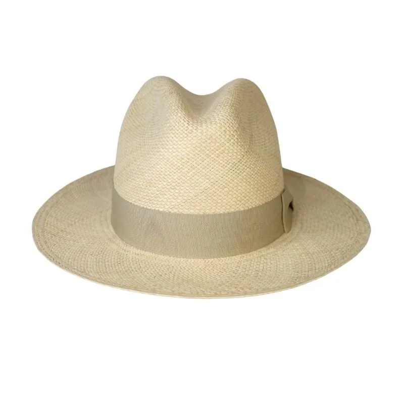 Ronnel Panama Straw Beige Fedora Hat | The Henry