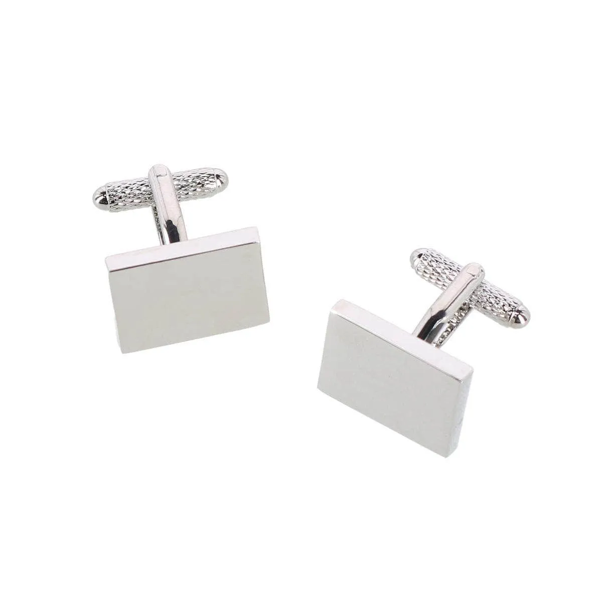 Rooney Rectangle Brass Engravable Cufflinks