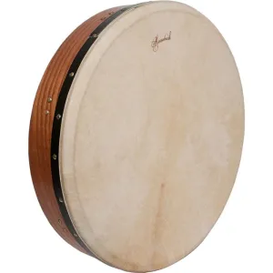 Roosebeck Tunable Red Cedar Bodhran Cross-Bar Double-Layer Natural Head 18-by-3.5-Inch