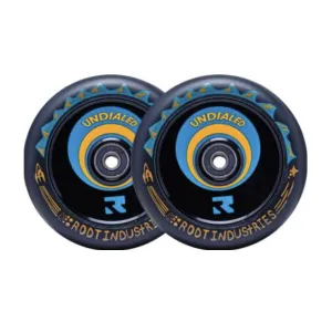 Root Industries Air Wheels 120mm - Undialed Orange/Teal (Pair)