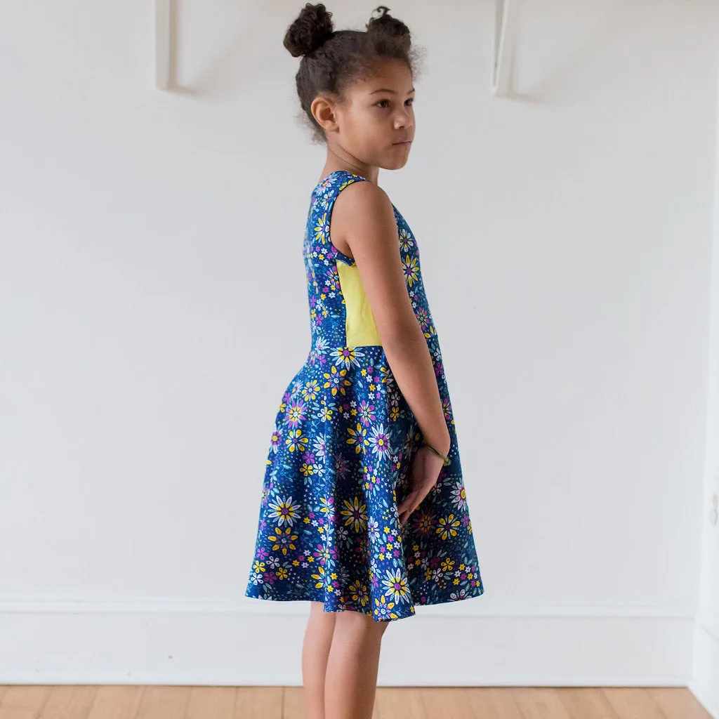 “Roots and STEMs” Math Garden Skater Play Dress with Pockets